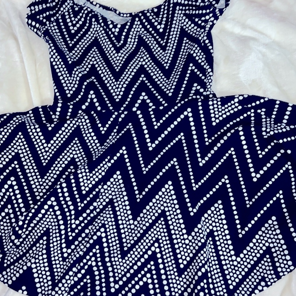 Navy Polka dot dress